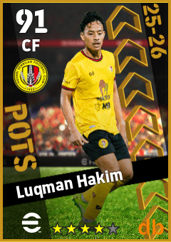 Luqman Hakim — CF, OVR 91, MAX 91