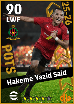 Hakeme Yazid Said — LWF, OVR 90, MAX 90
