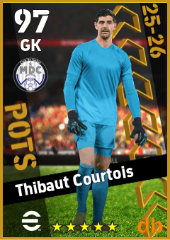 Thibaut Courtois — GK, OVR 97, MAX 97