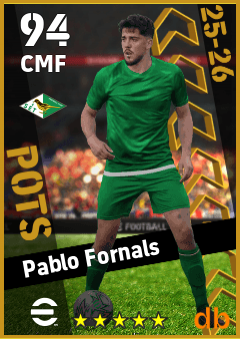 Pablo Fornals — CMF, OVR 94, MAX 94