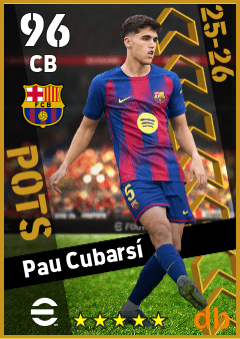 Pau Cubarsí — CB, OVR 96, MAX 96