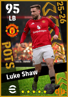 Luke Shaw — LB, OVR 95, MAX 95