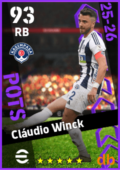 Cláudio Winck — RB, OVR 93, MAX 93