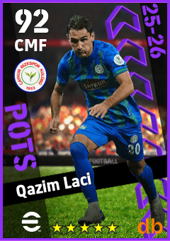 Qazim Laci — CMF, OVR 92, MAX 92