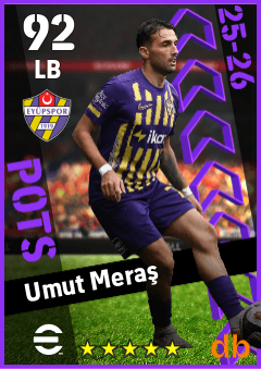 Umut Meraş — LB, OVR 92, MAX 92