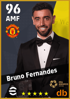 Bruno Fernandes — AMF, OVR 96, MAX 96