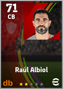 Raúl Albiol eFootball player card