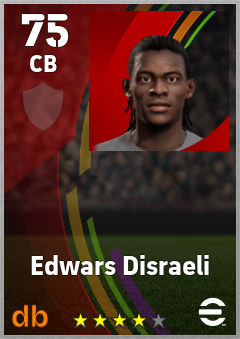 Edwars Disraeli eFootball player card