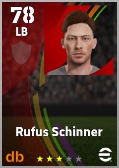 Rufus Schinner eFootball player card