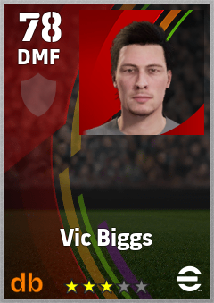 Vic Biggs eFootball player card