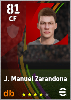 J. Manuel Zarandona eFootball player card
