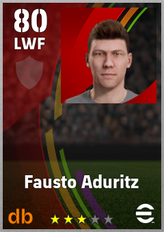 Fausto Aduritz eFootball player card