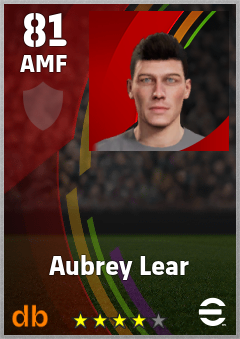 Aubrey Lear eFootball player card