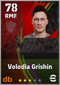 Volodia Grishin eFootball player card