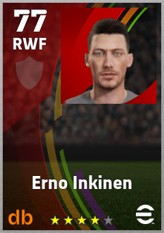Erno Inkinen eFootball player card