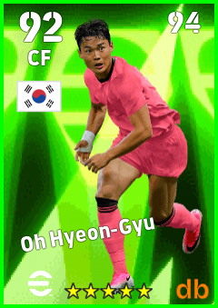 Oh Hyeon-Gyu — CF, OVR 92, MAX 94