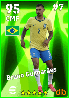 Bruno Guimarães — CMF, OVR 95, MAX 97