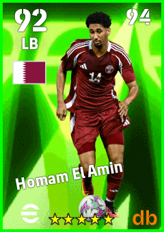 Homam El Amin — LB, OVR 92, MAX 94
