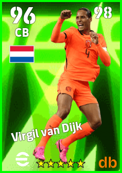 Virgil van Dijk eFootball player card