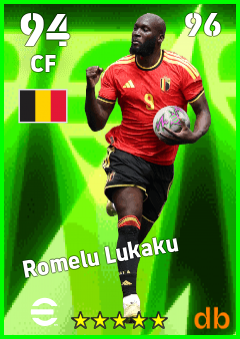 Romelu Lukaku — CF, OVR 94, MAX 96