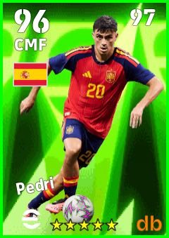 Pedri eFootball player card