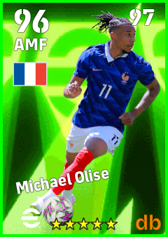 Michael Olise — AMF, OVR 96, MAX 97