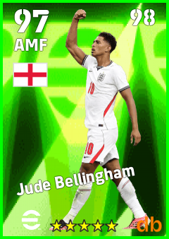 Jude Bellingham — AMF, OVR 97, MAX 98