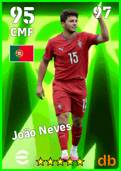 João Neves — CMF, OVR 95, MAX 97