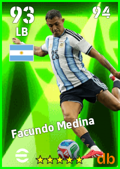 Facundo Medina — LB, OVR 93, MAX 94