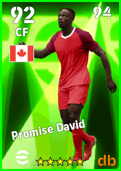 Promise David — CF, OVR 92, MAX 94