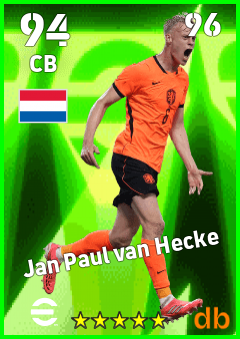 Jan Paul van Hecke — CB, OVR 94, MAX 96