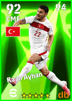 Kaan Ayhan — CMF, OVR 92, MAX 94