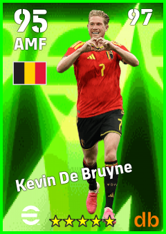 Kevin De Bruyne — AMF, OVR 95, MAX 97