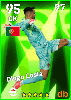 Diogo Costa — GK, OVR 95, MAX 97