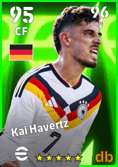 Kai Havertz — CF, OVR 95, MAX 96