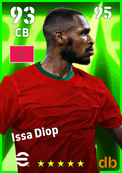 Issa Diop — CB, OVR 93, MAX 95