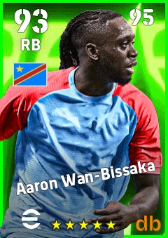 Aaron Wan-Bissaka — RB, OVR 93, MAX 95