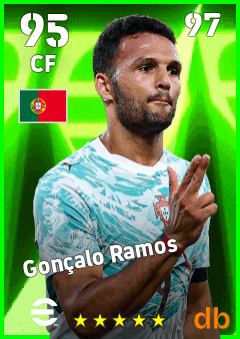 Gonçalo Ramos — CF, OVR 95, MAX 97