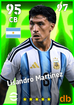 Lisandro Martínez eFootball player card