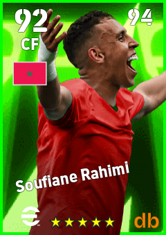 Soufiane Rahimi — CF, OVR 92, MAX 94