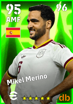 Mikel Merino — AMF, OVR 95, MAX 96