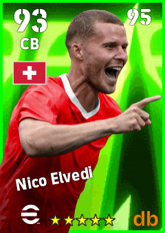 Nico Elvedi — CB, OVR 93, MAX 95