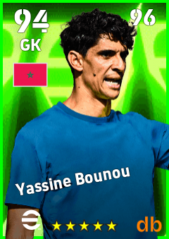 Yassine Bounou — GK, OVR 94, MAX 96
