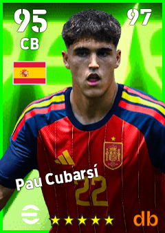 Pau Cubarsí — CB, OVR 95, MAX 97