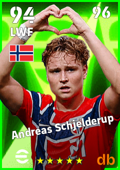 Andreas Schjelderup — LWF, OVR 94, MAX 96