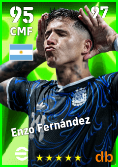 Enzo Fernández — CMF, OVR 95, MAX 97