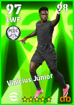 Vinícius Júnior — LWF, OVR 97, MAX 98