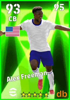 Alex Freeman — CB, OVR 93, MAX 95