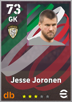 Jesse Joronen — GK, OVR 73, MAX 73