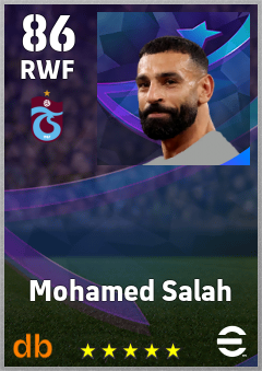 Mohamed Salah — RWF, OVR 86, MAX 93